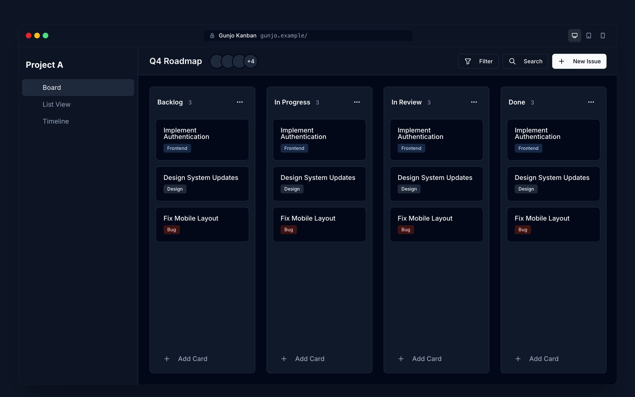 Kanban preview