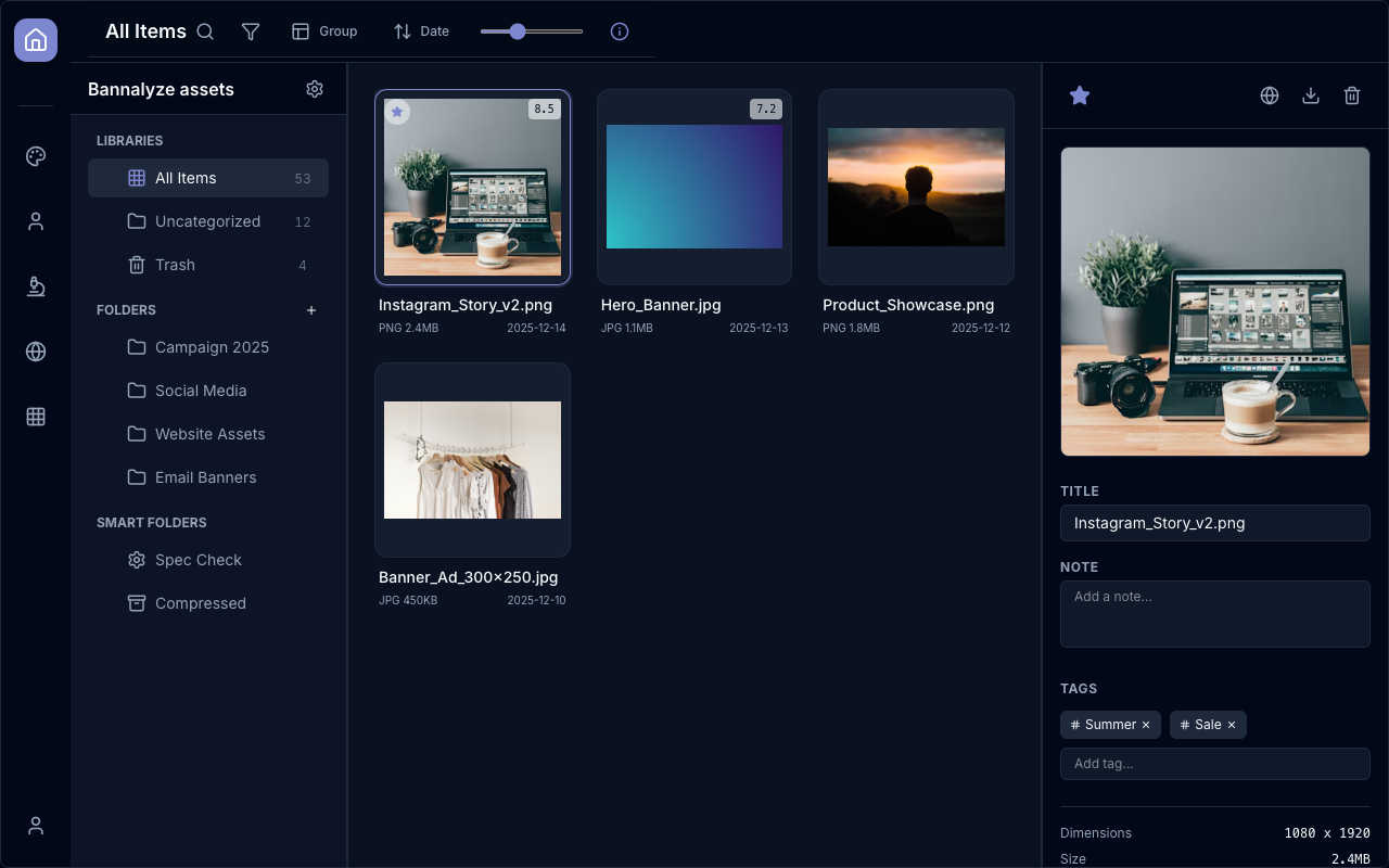 Media Library preview