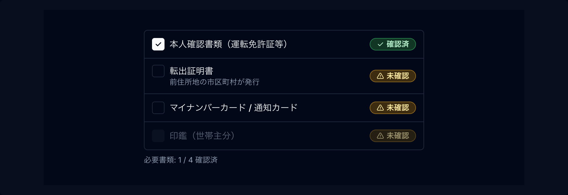 チェックリスト preview
